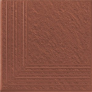 Опочно Симпл ред ступень угловая структурная 3-d 30x30