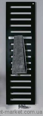 Электрический полотенцесушитель скрытый (BOX) Zehnder Metropolitan 400х1540х83  лесенка черныйMETE-150-040/ID