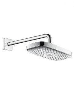 Верхній душ з тропічним душем Hansgrohe колекція Raindance Select E хром 27385000