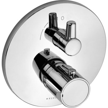 Змішувач з термостатом прихований (вбудований) Kludi колекція Zenta хром 388250545