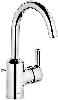 Смеситель для раковины однорычажный с донным клапаном высокий Kludi коллекция Almera хром 420230581