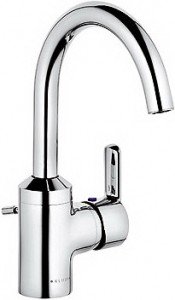 Смеситель для раковины однорычажный с донным клапаном высокий Kludi коллекция Almera хром 420230581