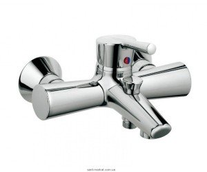 Смеситель однорычажный для ванны с коротким изливом Kludi коллекция Kido хром 394450575