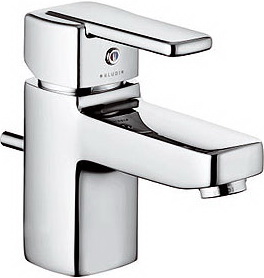 Смеситель для раковины однорычажный с донным клапаном Kludi коллекция Q-Beo хром 501290575