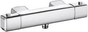 Смеситель для душа настенный двухвентильный с термостатом Kludi коллекция Q-Beo хром 504000542