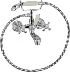 Смеситель двухвентильный для ванны с душем Kludi коллекция Adlon хром 514410520