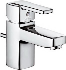 Змішувач для раковини одноважеля з донним клапаном Kludi колекція Q-Beo хром 501290575