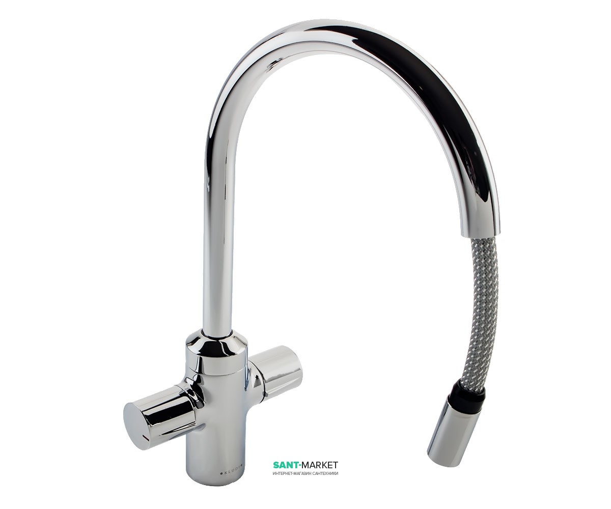 Смеситель для кухни с выдвижной лейкой Kludi Bingo Star однорычажный 428870532