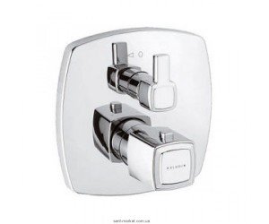 Смеситель с термостатом скрытый (встраиваемый) Kludi коллекция Q-Beo хром 508200542