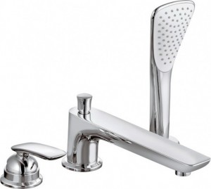 Змішувач одинважільний на борт ванни з душем Kludi колекція Balance хром 524470575