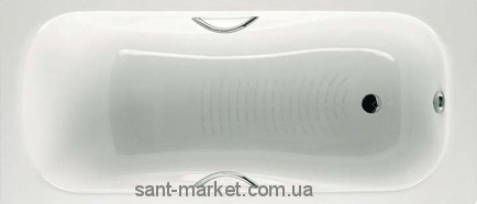 Ванна стальная встраиваемая Roca Princess прямоугольная 160х75 с ручками A220370001