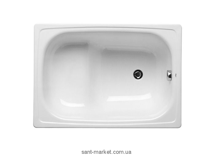 Ванна сталева вбудована Roca Contesa прямокутна 100х70 з сидінням і з ніжками A213100001