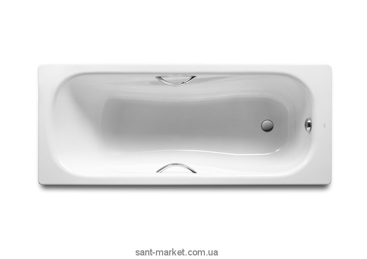 Ванна стальная встраиваемая Roca Princess прямоугольная 160х75 с ножками и ручками A2203N0001-C