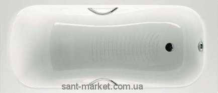 Ванна сталева вбудована Roca Princess прямокутна 160х75 з ручками A220370001