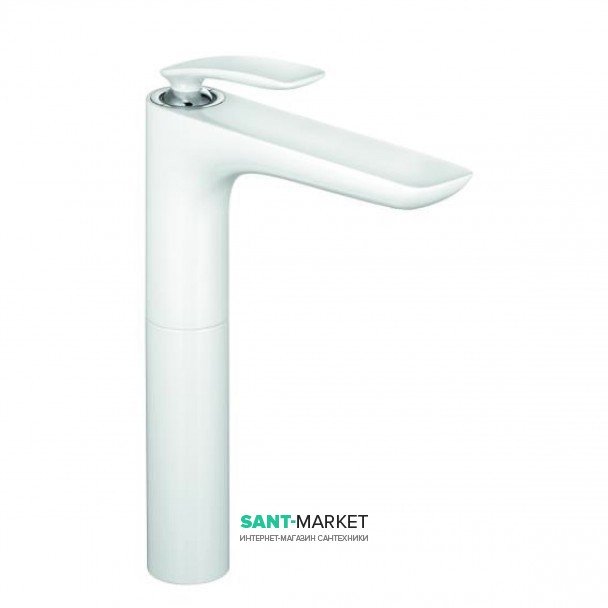 Смеситель для раковины однорычажный высокий Kludi коллекция Balance белый 522989175