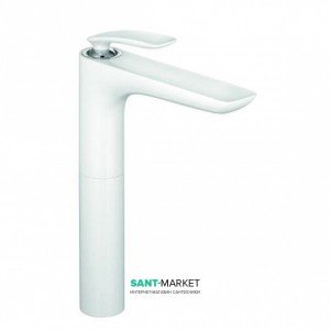 Змішувач для раковини одноважеля високий Kludi колекція Balance білий 522989175