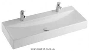 Раковина для ванної накладна подвійна KOLO колекція Quattro біла K61520900