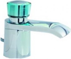 Смеситель для раковины одновентильный с донным клапаном каскадный Kludi Joop! хром/хрусталь 55023H705