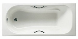 ROCA MALIBU Прямоугольная чугунная ванна с ручками 170*75 A23097000R