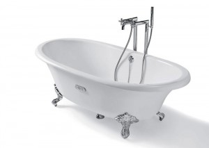 ROCA NEWCAST Овальная чугунная ванна 170*85 белая 233650007