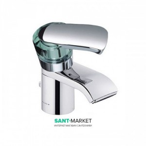 Смеситель для раковины однорычажный с донным клапаном каскадный Kludi Joop! хром/хрусталь 55024H775