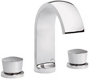 Змішувач для раковини двухвентильний з донним клапаном каскадний Kludi Joop! хром 551430575