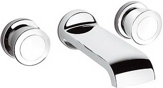 Смеситель для раковины двухвентильный настенный скрытый каскадный Kludi Joop! хром 551460505