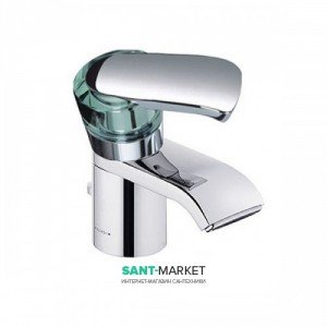 Смеситель для раковины однорычажный с донным клапаном каскадный Kludi Joop! хром/хрусталь 55024H775