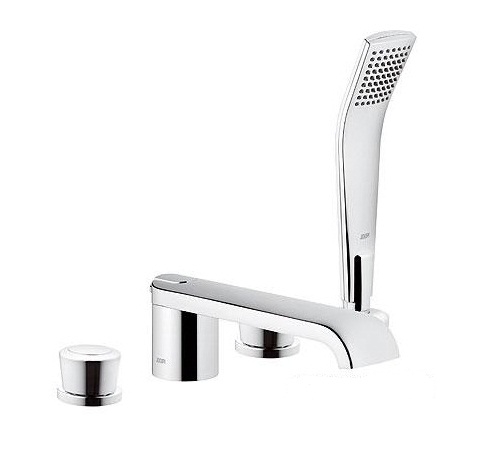 Смеситель двухвентильный на борт ванны с душем Kludi коллекция Joop! хром 55425Н805