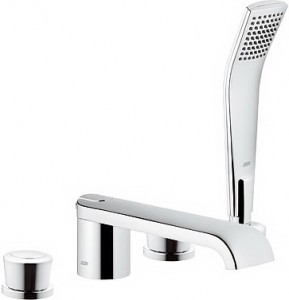 Змішувач двохвентильний на борт ванни з душем Kludi колекція Joop! хром554250505