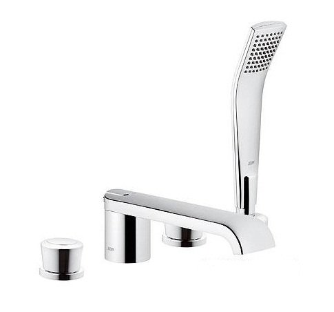 Смеситель двухвентильный на борт ванны с душем Kludi коллекция Joop! хром 55425Н805