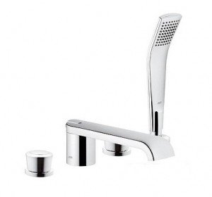 Смеситель двухвентильный на борт ванны с душем Kludi коллекция Joop! хром 55425Н805