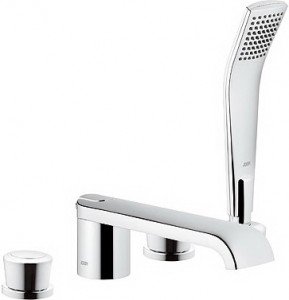 Смеситель двухвентильный на борт ванны с душем Kludi коллекция Joop! хром554250505