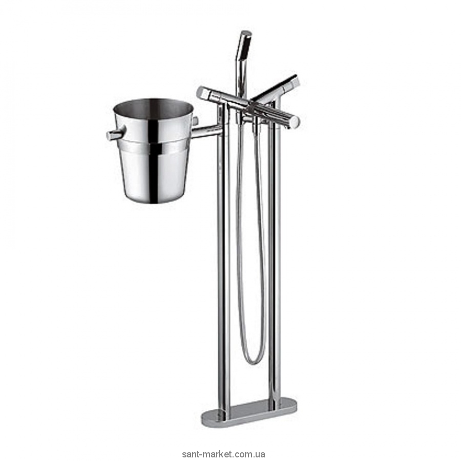 Змішувач двухветільний на підлогу (окремо) з душем Kludi колекція New Wavеs хром 575910530