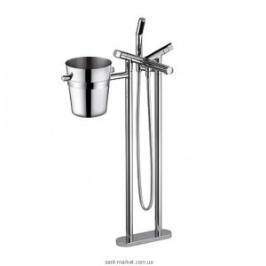 Змішувач двухветільний на підлогу (окремо) з душем Kludi колекція New Wavеs хром 575910530