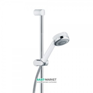 Душевой гарнитур со штангой Kludi коллекция Zenta хром/белый 608409100