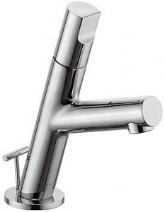 Смеситель для раковины однорычажный с донным клапаном Kludi коллекция New Waves хром 571290575