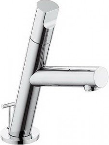 Смеситель для раковины однорычажный с донным клапаном Kludi коллекция New Waves хром 570230575