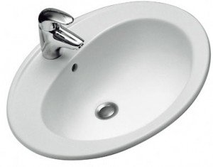 Раковина для ванной встраиваемая KOLO коллекция Nova белая 21856000