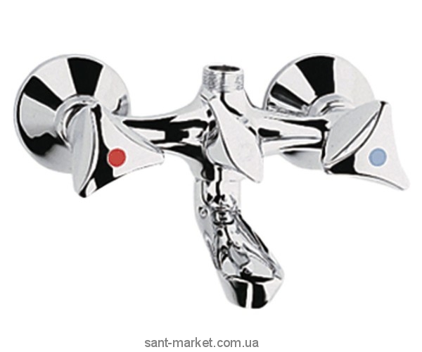 Смеситель двухвентильный для ванны с коротким изливом Grohe коллекция Arabesk хром 25158