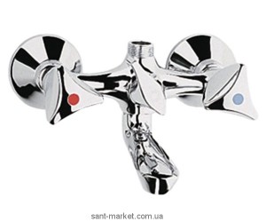 Змішувач двохвентильний для ванни з коротким виливом Grohe колекція Arabesk хром 25158