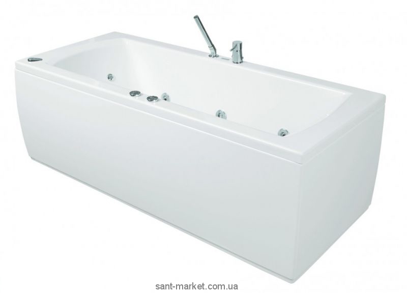 Ванна акриловая прямоугольная PoolSpa коллекция Linea 170х70х61 PWPNP..ZS000000 + рама