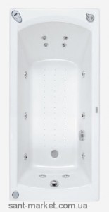 Ванна акриловая прямоугольная PoolSpa коллекция Linea 180х80х61 PWPJX..ZN000000 + ножки