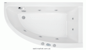 Ванна акриловая угловая PoolSpa коллекция Laura 140х80х62 R PWPNK..ZN000000 + ножки