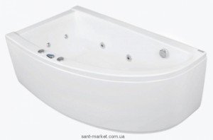 Ванна акриловая угловая PoolSpa коллекция Laura 140х80х62 L PWPNH..ZS000000 + рама