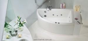 Ванна акрилова кутова PoolSpa колекція Laura 140х80х62 R PWPNK..ZS000000 + рама