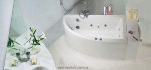 Ванна акриловая угловая PoolSpa коллекция Laura 140х80х62 R PWPNK..ZS000000 + рама