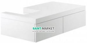 Выдвижной шкаф для L-образной тумбы Kludi Esprit правый 40х50х18 белый 56S0843R