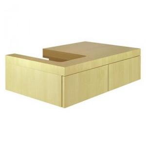 Выдвижной шкаф для L-образной тумбы Kludi Esprit правый 40х50х18 клен 56S0863R