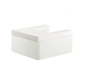  Выдвижной шкаф для L-образной тумбы Kludi Esprit 40х50х18 белый 56S0443